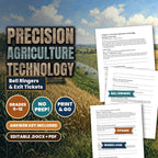 Precision Agriculture Technology Bell Ringers & Exit Tickets cover
