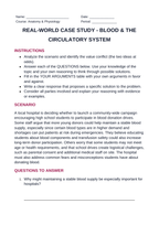 Blood & the Circulatory System Real-World Case Study sample page