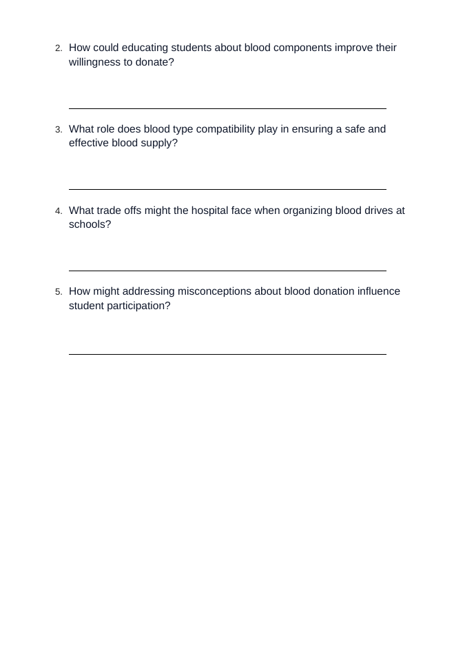 Blood & the Circulatory System Real-World Case Study sample page