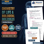 Chemistry of Life & Biological Molecules Spanish Guided Notes cover