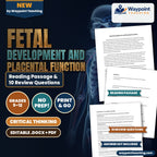 Fetal Development and Placental Function Reading Worksheet cover