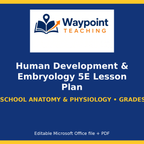 Human Development & Embryology 5E Lesson Plan cover
