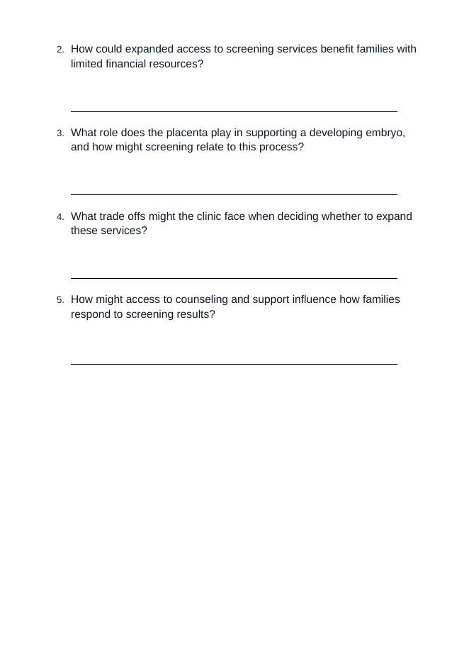 Human Development & Embryology Real-World Case Study sample page