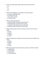 Introduction to Anatomy & Physiology Unit Test sample page