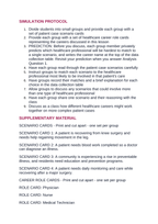 Medical Careers & Allied Health Professions Interactive Simulation sample page