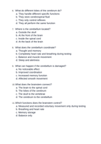 The Brain & Spinal Cord Unit Test sample page