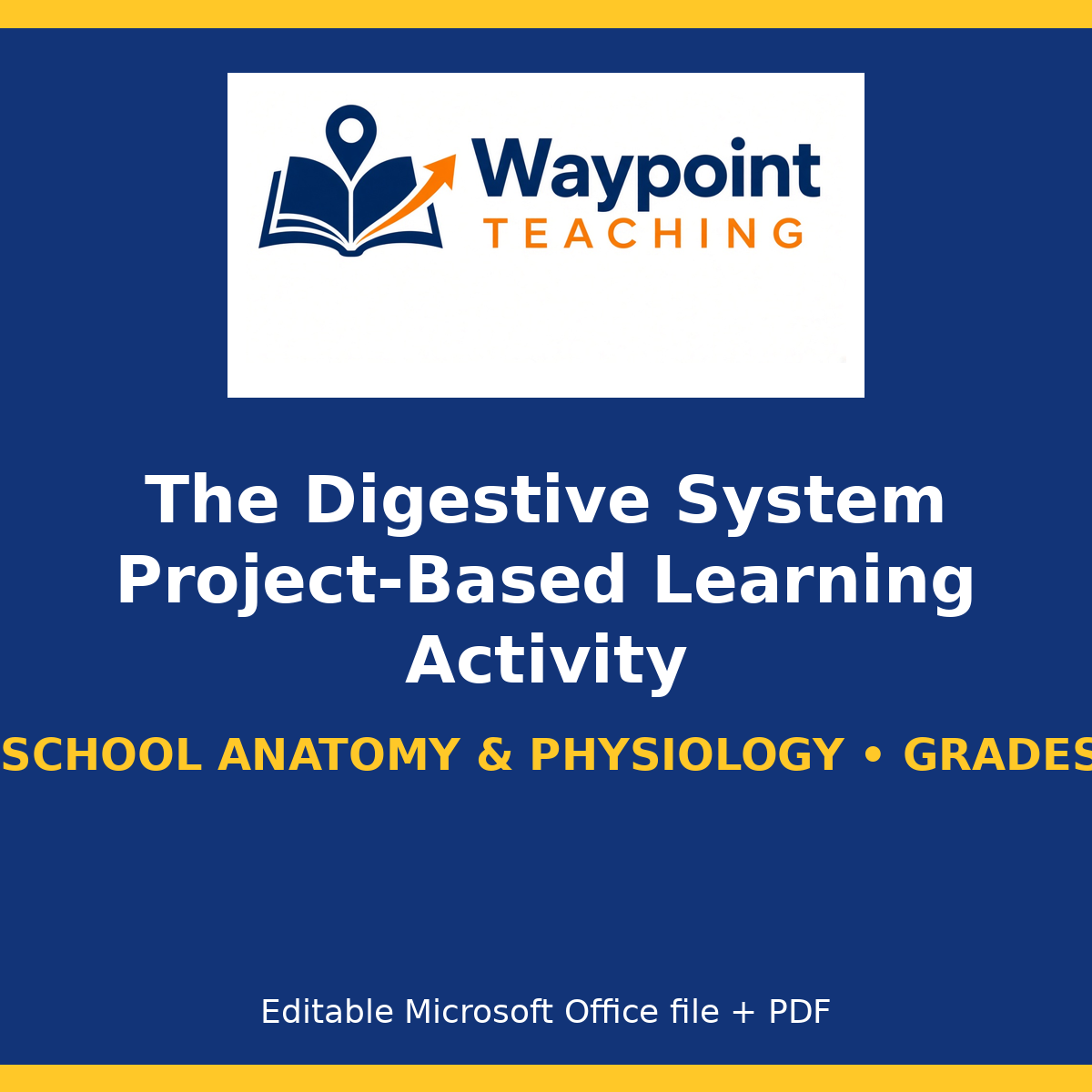The Digestive System Project-Based Learning Activity cover