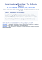 The Endocrine System CER Task Cards sample page