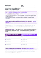 The Endocrine System Scaffolded Phenomena-Based Lesson: The Unchecked Giant: Why an 8-Foot-11 Man Never Stopped Growing Student Response Sheet sample page