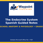 The Endocrine System Spanish Guided Notes cover