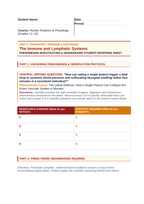 The Immune & Lymphatic Systems Phenomena-Based Lesson: The Lethal Defense: How a Single Peanut Can Collapse the Entire Vascular System in Minutes Student Response Sheet sample page