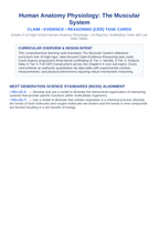 The Muscular System CER Task Cards sample page