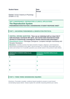 The Reproductive System Phenomena-Based Lesson: Phenotypic Divergence: Complete Androgen Insensitivity and Receptor Resistance Student Response Sheet sample page