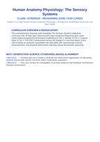 The Sensory Systems CER Task Cards sample page