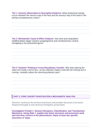 The Sensory Systems Phenomena-Based Lesson: Feeling a Ghost: Why Touching an Amputee's Face Triggers Sensations in a Missing Hand Student Response Sheet sample page