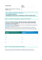 The Skeletal System Phenomena-Based Lesson: Melting Skeletons in Orbit: How Weightlessness Dissolves 1% of Astronaut Bone Mass per Month Student Response Sheet sample page