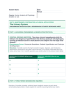 The Urinary System Phenomena-Based Lesson: Glomerular Breakdown: Diabetic Hyperfiltration and Podocyte Slit Effacement Student Response Sheet sample page
