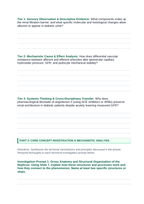 The Urinary System Phenomena-Based Lesson: Glomerular Breakdown: Diabetic Hyperfiltration and Podocyte Slit Effacement Student Response Sheet sample page