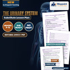 The Urinary System Substitute Lesson Plan cover