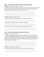 Tissues: Types, Structure, & Function Bell Ringers & Exit Tickets sample page