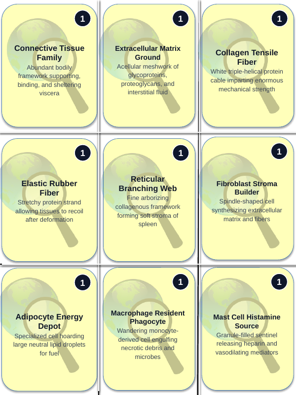 Tissues: Types, Structure, & Function Trivia Board Game sample page