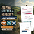 Animal Genetics & Heredity Phenomena-Based Lesson: Why Some Cattle Are Double-Muscled Student Response Sheet cover