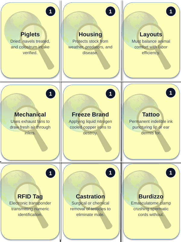 Animal Husbandry Practices Trivia Board Game sample page
