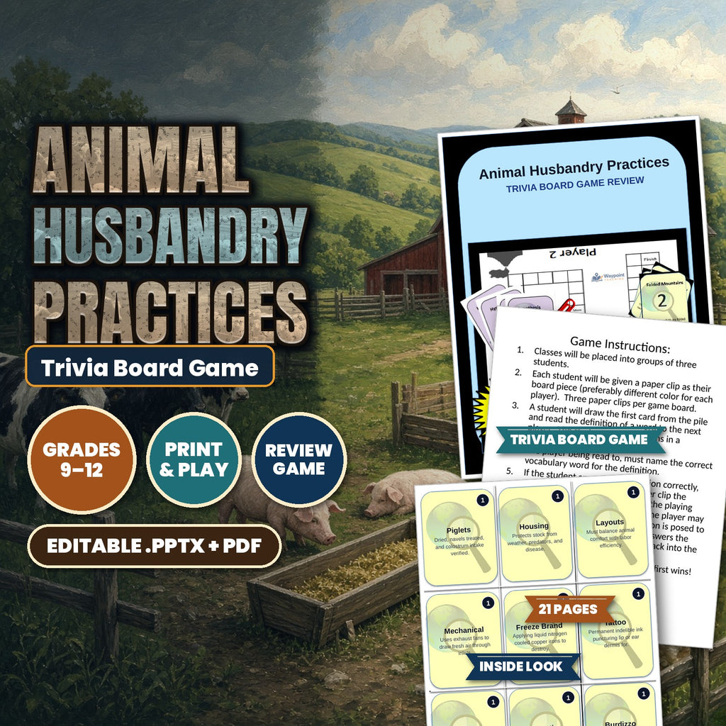 Animal Husbandry Practices Trivia Board Game cover