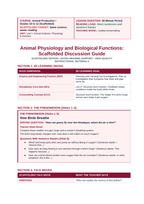 Biological Mechanics of Animals Scaffolded Phenomena-Based Lesson: How Birds Breathe Teacher Discussion Guide sample page