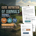 Core Nutrition of Animals Bell Ringers & Exit Tickets cover