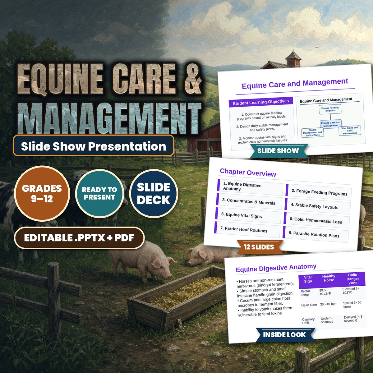 Equine Care & Management Slide Show Presentation cover