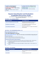 Equine Classification & Evaluation Scaffolded Phenomena-Based Lesson: The Stay Apparatus in Horses Teacher Discussion Guide sample page