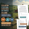 Evaluating Structural Correctness and Muscle Volume Reading Worksheet cover