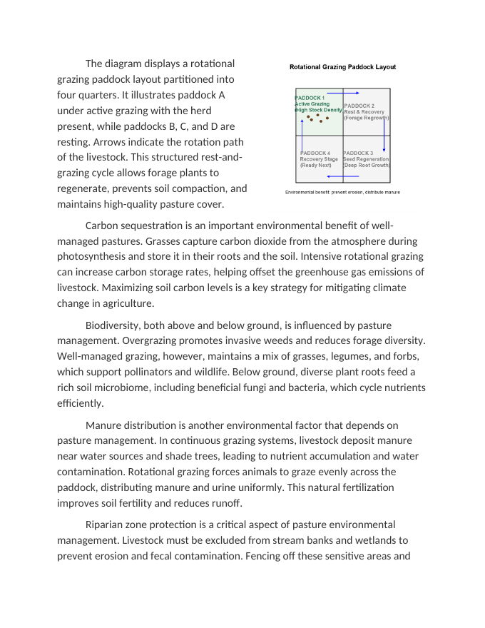 Evaluating the Environmental Impact of Pasture Management Reading Worksheet sample page