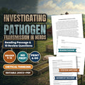 Investigating Pathogen Transmission in Herds Reading Worksheet cover