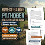 Investigating Pathogen Transmission in Herds Reading Worksheet cover