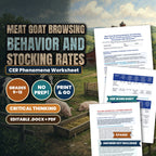 Meat Goat Browsing Behavior and Stocking Rates: Brush Control and Pasture Vegetation Succession CER Phenomena Worksheet cover