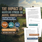 The Impact of Handling Stress on Animal Homeostasis Reading Worksheet cover
