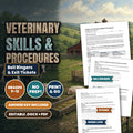 Veterinary Skills & Procedures Bell Ringers & Exit Tickets cover