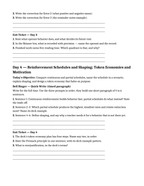 Behavioral Learning & Positive Reinforcement Bell Ringers & Exit Tickets sample page