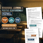 Behavioral Learning & Positive Reinforcement Bell Ringers & Exit Tickets cover