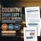 Cognitive Complexity & Depth of Knowledge Scaffolded Phenomena-Based Lesson: The Quiz That Looked Rigorous Teacher Discussion Guide cover