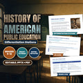 History of American Public Education Differentiation Stations cover