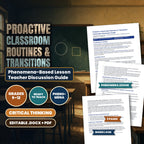 Proactive Classroom Routines & Transitions Phenomena-Based Lesson: The Twelve-Minute Transition Teacher Discussion Guide cover