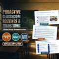 Proactive Classroom Routines & Transitions Slide Show Presentation cover