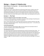 Biodiversity Model Response & Scoring Guide sample page