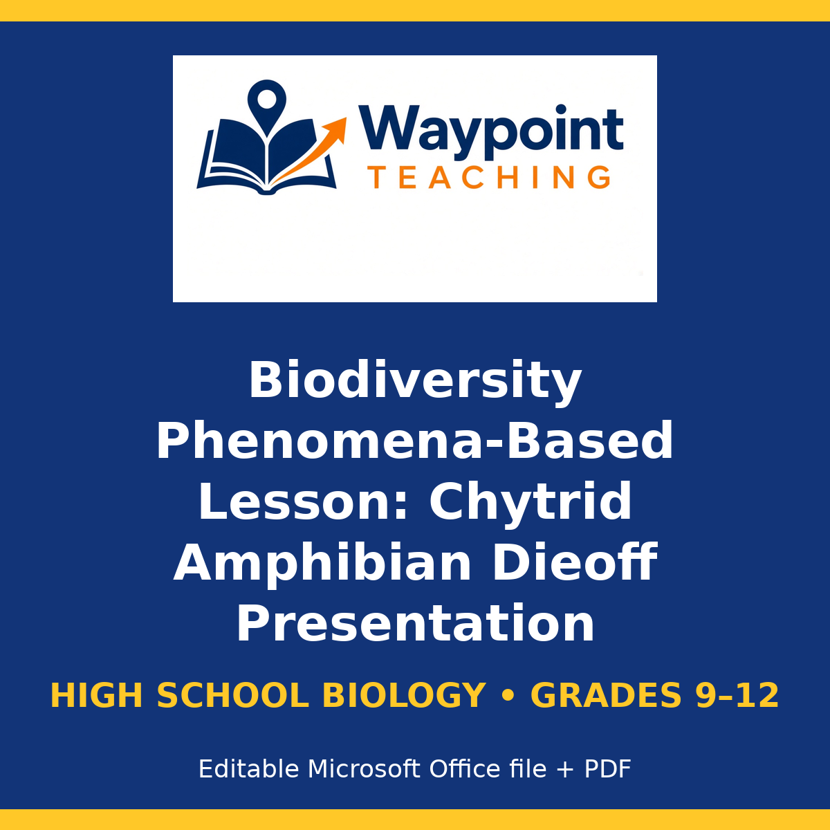 Biodiversity Phenomena-Based Lesson: Chytrid Amphibian Dieoff Presentation cover