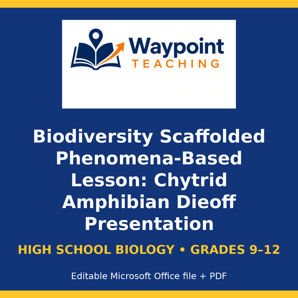 Biodiversity Scaffolded Phenomena-Based Lesson: Chytrid Amphibian Dieoff Presentation cover