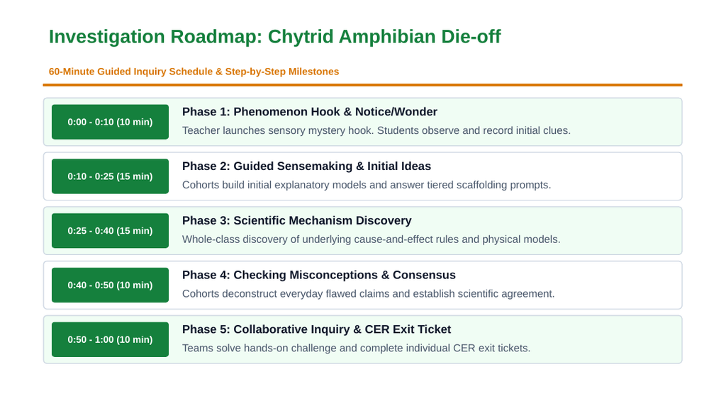 Biodiversity Scaffolded Phenomena-Based Lesson: Chytrid Amphibian Dieoff Presentation sample page