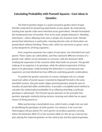 Calculating Probability with Punnett Squares Reading Worksheet sample page